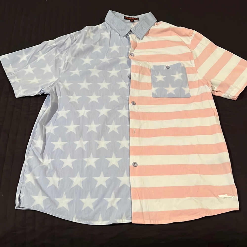 Men’s button up - American Flag